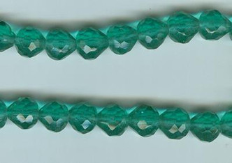 Erinite Onion Faceted Glass Beads - per strand