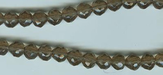 Gray Faceted Onion Glass Beads - per strand