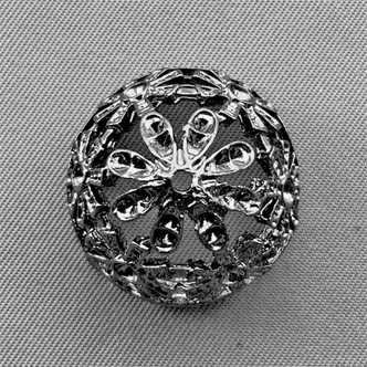 Large Tassel Filigree Bell Bead Caps 19x22mm Gunmetal Plated Alloy Q10 Per Pkg