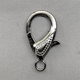 Paisley Lobster Claw Clasp 29x18mm Gunmetal Plated Alloy Q10 Per Pkg