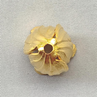 Tulip Cone Tassel Bead Caps 22x16mm Gold Plated Brass Q2 Per Pkg