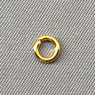 Open Jump Rings 5mm Round 18 Gauge Gold Plated Stainless Steel Q50 Per Pkg