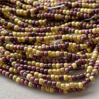 Honeycomb Mix Size 6/0 4mm Czech Glass Seed Beads Per Strand