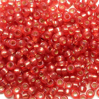 Duracoat Silver Lined Dyed Watermelon Size 15/0 Japanese Miyuki Seed Beads per Tube