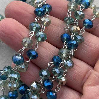 Amazon Pave Candy Bead Mix 16mm-4.5mm Per Strand