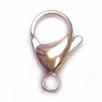 Rose Gold Electroplated 304 Stainless Steel 15x9x4mm Lobster Claw Clasps Q10 Per Pkg