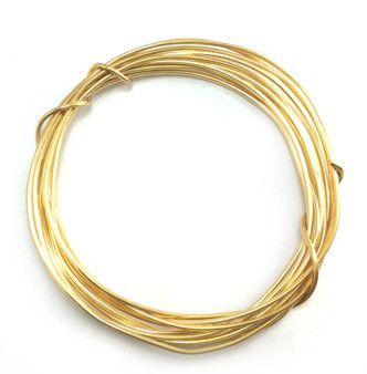 Solid Brass 16 Gauge Dead Soft Round Jewelry Wire Q1 20ft Coil Per Pkg