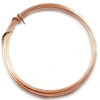 Solid Copper 12 Gauge Dead Soft Round Jewelry Wire Q10 Feet per Pkg