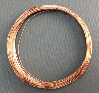 Solid Copper 24 Gauge Dead Soft Round Jewelry Wire Q60 Feet Per Pkg