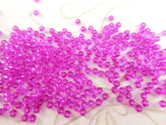 Dyed Transparent Fuchsia - Miyuki Size 15/0 - Seed Beads - per tube