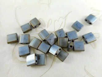 Matte Metallic Silver Gray - Miyuki Size 15/0 - Seed Beads - per tube