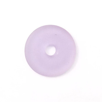 Alexandrite 24mm Donut Beach Sea Glass Frosted Links Q6 per Pkg