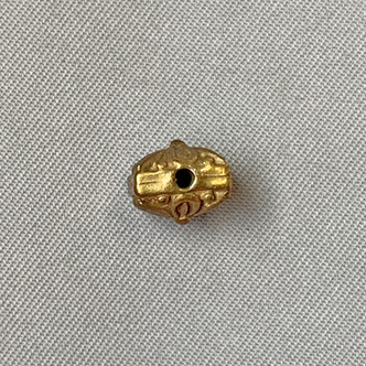 Flower Square Beads 8mm Shibuichi Q6 Per Pkg