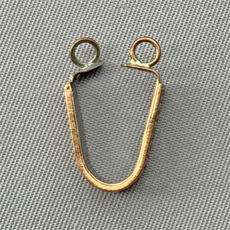 Small Ribbon Donut Bails 18x5mm Shibuichi Metal Q6 Per Pkg