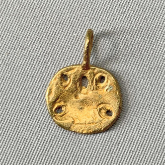 Sand Dollar 17x12mm Shibuichi Metal Charm Q6 Per Pkg