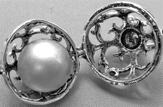 Silver Painted Copper 16mm Harmony Chime Beads for Aromatherapy Wish Locket Pendants Q1 per Pkg