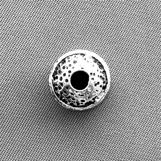 Filigree Bullet Bead Caps 10x12mm Antique Silver Plated Alloy Q20 Per Pkg