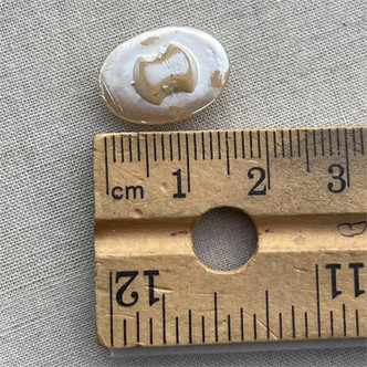 Hammered Flat Saucer Antique Silver Plated Metal Beads Q30 - per pkg