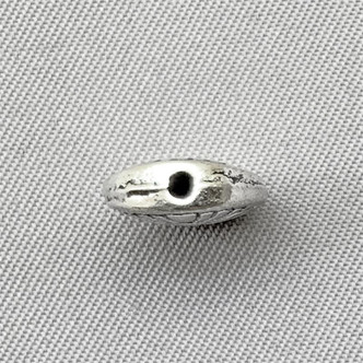 Oval Flower Beads 12x10mm Antique Silver Plated Alloy Q30 Per Pkg