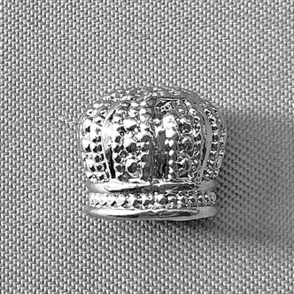 Puffy Crown Bead Caps 10x8mm Antique Silver Plated Alloy Q6 Per Pkg
