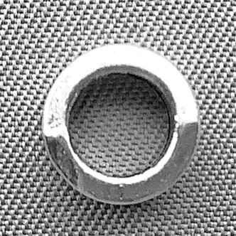 Large Hole Tibetan Style Flower Drum Beads Antique Silver Plated 8x4mm Q50 per Pkg