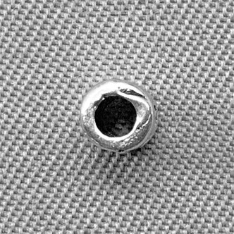 Tiny Flower Tube 5x3.5mm Antique Silver Plated Q200 Beads Per Pkg
