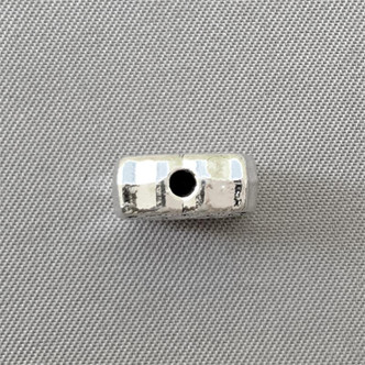 Carved Square Tile Beads 11mm Antique Silver Plated Alloy Q20 Per Pkg