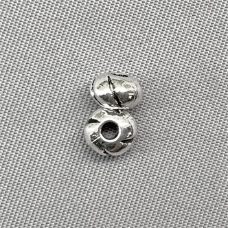 Swirl Donut Spacer Beads 5mm Antique Silver Plated Alloy Q100 Per Pkg