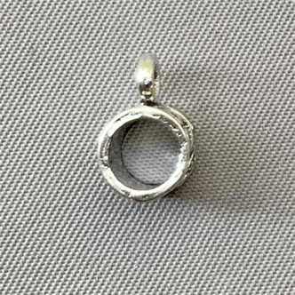 Heart Design Drum Bails 11x6mm Antique Silver Plated Alloy Q40 Per Pkg