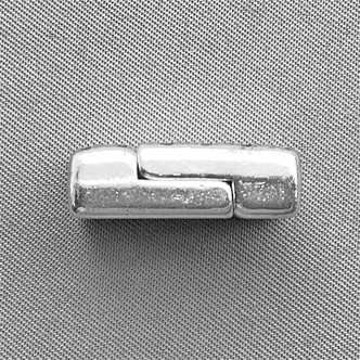 Magnetic Leather Clasp 14x20mm Glue On Wide Leather Cord Heart Rectangle Q1 Per Pkg