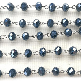 Pewter 8mm Round Titanium Coated Druzy Quartz Agate Semi Precious Beads Per Strand