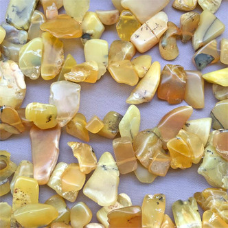 Dendritic Opal 20-10mm Top Drilled Nugget Semi Precious Stone Beads per Strand