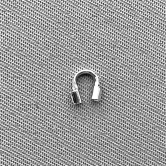 Wire Guards 4.5x4x1mm Antique Silver Plated Alloy Q150 Per Pkg