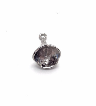 17x11mm Antique Silver Plated Calla Lily Bead Bail Pendant Q3 Per Pkg