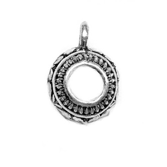 Antique Silver Plated Alloy 11x7x8mm Round Filigree Butterfly Bails 3mm Hole Q8 per Pkg