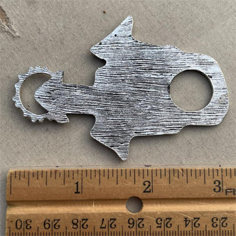 Antique Silver Plated Copper 23x14mm Flat Oval Stamping Charms Q15 Per Pkg