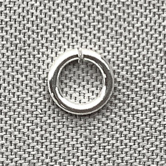 Round Open 4mm Jump Rings 21 Gauge Silver Plated Alloy Q200 Per Pkg