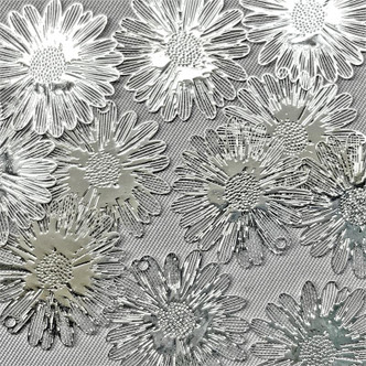 Filigree Sunflower Charms 21x20mm Antique Silver Plated Q15 per Pkg