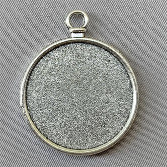 Roman Numeral Clock Cabochon Memory Tray Pendants 35x28mm Antique Silver Plated Alloy Q12 Per Pkg