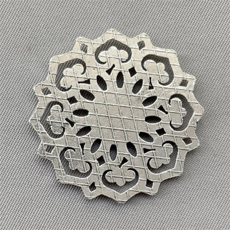 Flower Mandala Links 31mm Antique Silver Plated Alloy Q10 Per Pkg