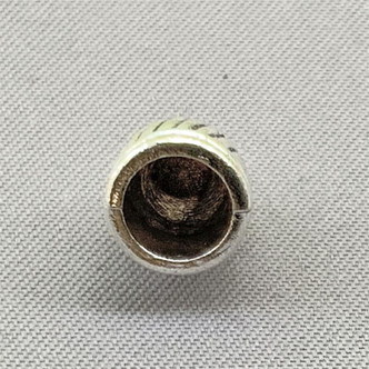 Swirl Bell Glue On Bead Caps 11x7mm Antique Silver Plated Q24 per Pkg