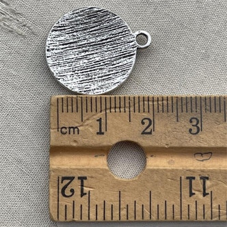 Mother Message Charms Silver Plated 23mm 6pcs Per Pkg