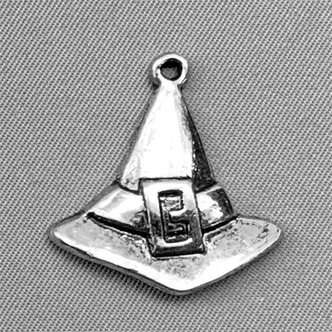 Pilgrim Hat Charms 25x23mm Antique Silver Plated Alloy Q6 Per Pkg