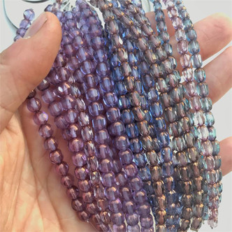 Dyed Blue Flower Agate 20x13mm Rectangle Semi Precious Beads per Strand