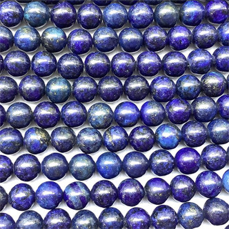 Lapis 8mm Smooth Round Ball Semi Precious Stone Beads Per Strand