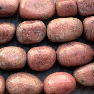 Pink Rhodonite Nugget Semi Precious Beads Per Strand