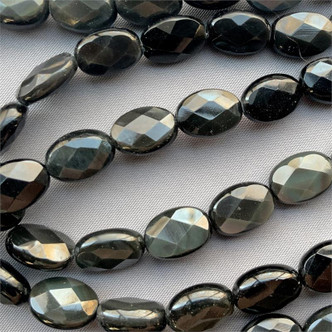 Rainbow Obsidian 14x8mm Oval Semi-Precious Beads - per strand