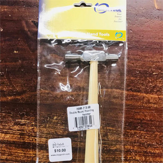 Double Round Riveting Embossing Hammer Metal Smith Tool