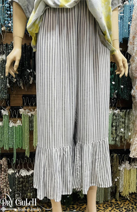 Grove Stripe Pant White Black Bloomers Ruffled April Cornell