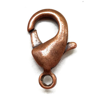 Large Lobster Claw Clasps 23mm Antique Copper Plated Brass Q10 Per Pkg